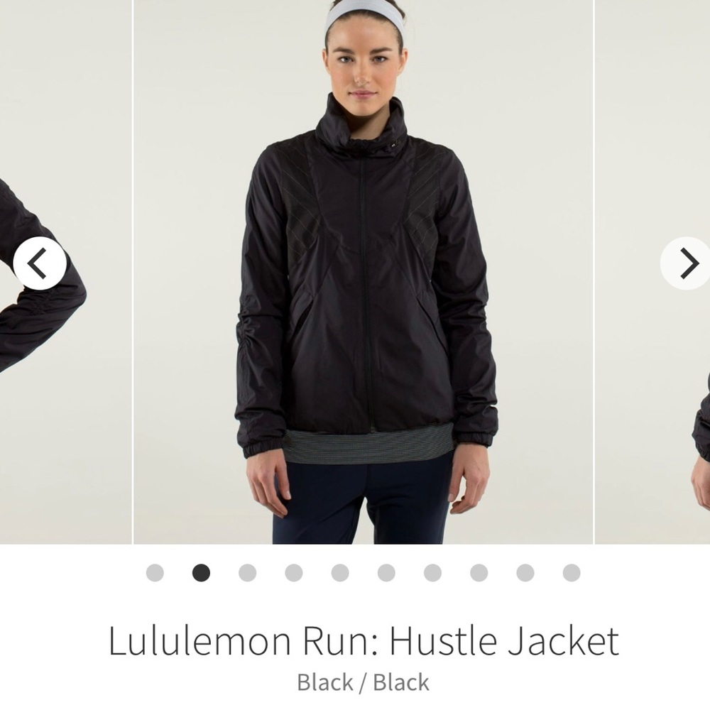 Lululemon Run Hustle Jacket Black size 10